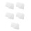 75 Pcs White Cross Stitch Fabric - Small Square Mesh Embroidery Sheets 4