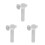3St Universele Witte Siliconen Deurknoop Anti-Collision Set 5