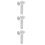 3St Universele Witte Siliconen Deurknoop Anti-Collision Set 6