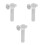 3St Universele Witte Siliconen Deurknoop Anti-Collision Set 7