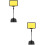 2Pcs Professional Sign Stand Multi-Function Price Tag Holder 6