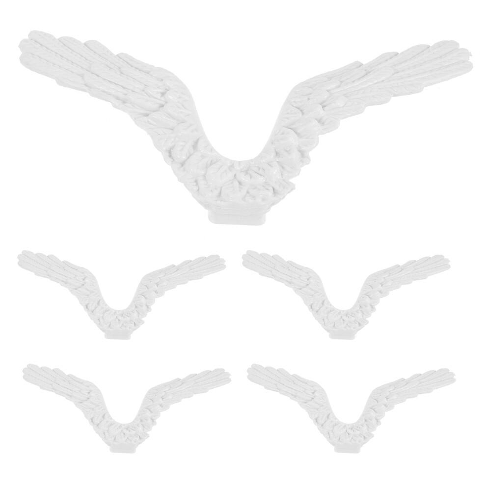 10 Pcs Plastic 3D Angel Wings Craft Ornaments Diy Decor-image-OPC-PKYF5MY-NEW
