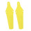 (Yellow) 2x Bicycle Mudguard Easy To Install Riding Replacement Part Biking Saver White 1