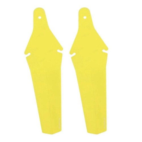 (Yellow) 2x Bicycle Mudguard Easy To Install Riding Replacement Part Biking Saver White