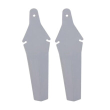 (Gray)2x Bicycle Mudguard Easy To Install Riding Replacement Part Biking Saver White