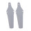 (Gray) 2x Bicycle Mudguard Easy To Install Riding Replacement Part Biking Saver White 1