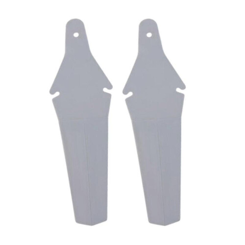 (Gray) 2x Bicycle Mudguard Easy To Install Riding Replacement Part Biking Saver White