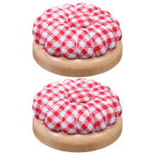 4 Pcs Wooden Base Magnetic Pumpkin Pin Cushion For Sewing And Quilting