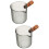 2Pcs Glass Coffee Milk Frothing Pitcher Measuring Cup For Baking 9