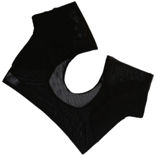 2Pcs Breathable Washable Sweat Proof Vests for Women Black Undershirts 2