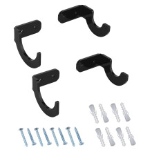 Baseball Bat Horizontal Display Rack 4 Pieces Hanger Black Protects Your Bat From Scratching For Collectors