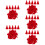 500Pcs Polyester Red Tassels for DIY Keychains Handbag Decor Pendant 10