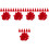 500Pcs Polyester Red Tassels for DIY Keychains Handbag Decor Pendant 4