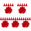 500Pcs Polyester Red Tassels for DIY Keychains Handbag Decor Pendant 2