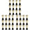 36 Pcs Mini Plastic Trophy With Black Base For Party Celebrations 2