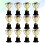 36 Pcs Mini Plastic Trophy With Black Base For Party Celebrations 11