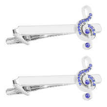 4 Pcs Musical Note Tie Clips For Men