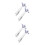 4 Pcs Musical Note Tie Clips For Men 7