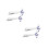 4 Pcs Musical Note Tie Clips For Men 3