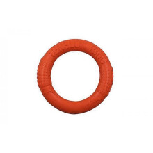 (Orange) Dog Toys Pet Flying Disk Training Ring Puller Anti-Bite Floating Interactive Supplies Dog Toys Aggressive Chewing
