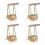 4Pcs Parrot Rope Swing And Stand Perch With Seagrass Platform 10
