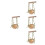 4Pcs Parrot Rope Swing And Stand Perch With Seagrass Platform 7