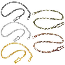 15 Pcs Vintage Pocket Watch Alloy Chains Decorative Metal Chain Set