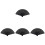 4Pcs Bamboo Vintage Silk Foldable Fan For Women 4
