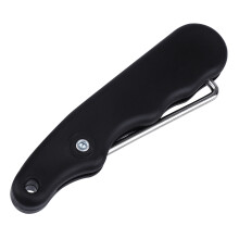 2Pcs Black Folding Skate Lace Tighteners Stainless Steel Skating Tools