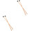 2 Pairs Professional Tongue Drum Mallets Marimba Sticks 5