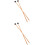 2 Pairs Professional Tongue Drum Mallets Marimba Sticks 7