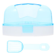 2Pcs ABS Pet Bathtub Blue Hamster Bath Basin Small Pet Bathroom Tub