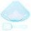 2Pcs Plastic Hamster Bathtub Bathing Basin Container Sky Blue 2