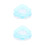 2Pcs Plastic Hamster Bathtub Bathing Basin Container Sky Blue 10