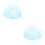 2Pcs Plastic Hamster Bathtub Bathing Basin Container Sky Blue 4