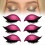 (Pink) Eyelash Stickers Adjustable Quick Eye Makeup Eyeshadow Combination Reusable False Eyelashes For Beginner-Good 1