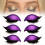 (Purple) Eyelash Stickers Adjustable Quick Eye Makeup Eyeshadow Combination Reusable False Eyelashes For Beginner-Good 1