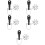 5 Sets Bike Trailer Coupler Hitch Replacement Connector 9