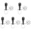 5 Sets Bike Trailer Coupler Hitch Replacement Connector 4