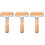 3Pcs Lightweight Wood Handle Dough Roller Pin Multi-Use Kitchen Gadget 6