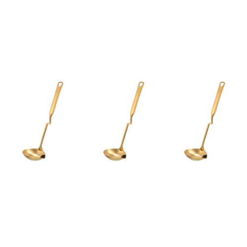 3Pcs Stainless Steel Oil Filter Spoon For Kitchen Use 2