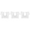 3 Pcs Breathable Vest For Women M White 4