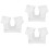 3 Pcs Breathable Vest For Women M White 6