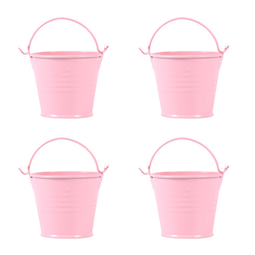 12 Pcs Iron Bucket Succulent Plant Storage For Balcony