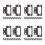 48 Pcs Cabinet Hinges For Kitchen And Wardrobe Use Silent Flush Design 6