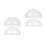 6 Pcs Clear Plastic Protractor Ruler 180 Degree For Classroom 8
