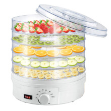 Food Dehydrator Machine, Small Plastic Dryer for Fruits & Veggies, 1500g