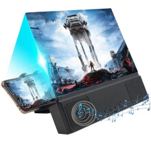 Mobile Phone 12 Inch Screen Magnifier Lazy Bracket Movies Amplifier with Bluetooth Audio Speaker HD Video Stand Accessories