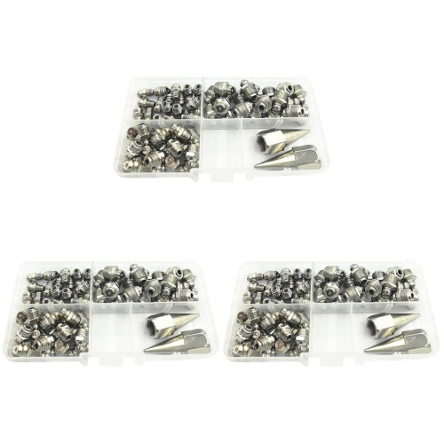 3 Sets Grease Fitting Accessories Lubricating Screw Nozzle 1