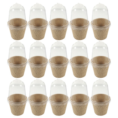 120 Pcs Round Biodegradable Paper Pulp Starter Pots